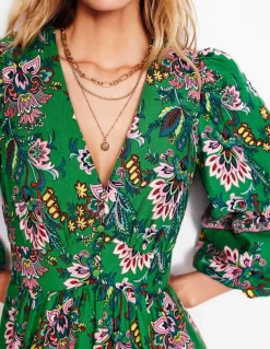 Jewelry-Boden Layered Drop Chain Necklace- Gold