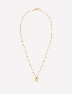 Jewelry-Boden Layering Charm Necklace-Faux Pearl FauxPearl