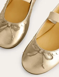 Shoes, Sneakers & Boots-Boden Leather Ballet Flats-Gold Metallic GoldMetallic