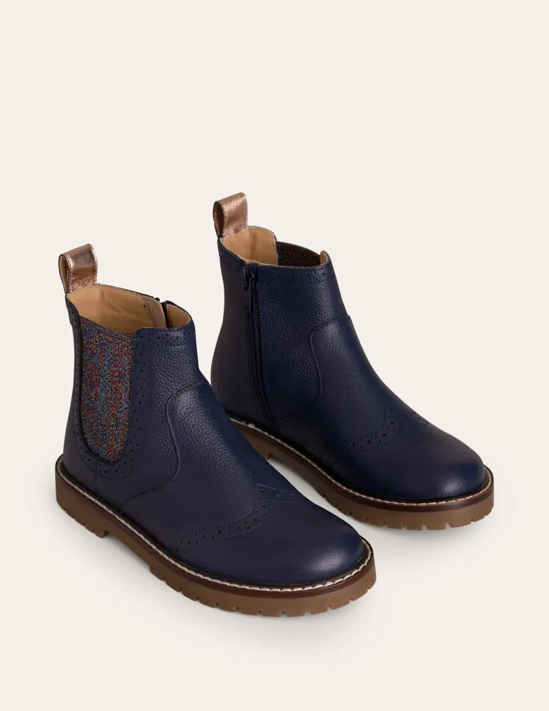 Shoes, Sneakers & Boots-Boden Leather Chelsea Boots-College Navy Floral CollegeNavyFloral