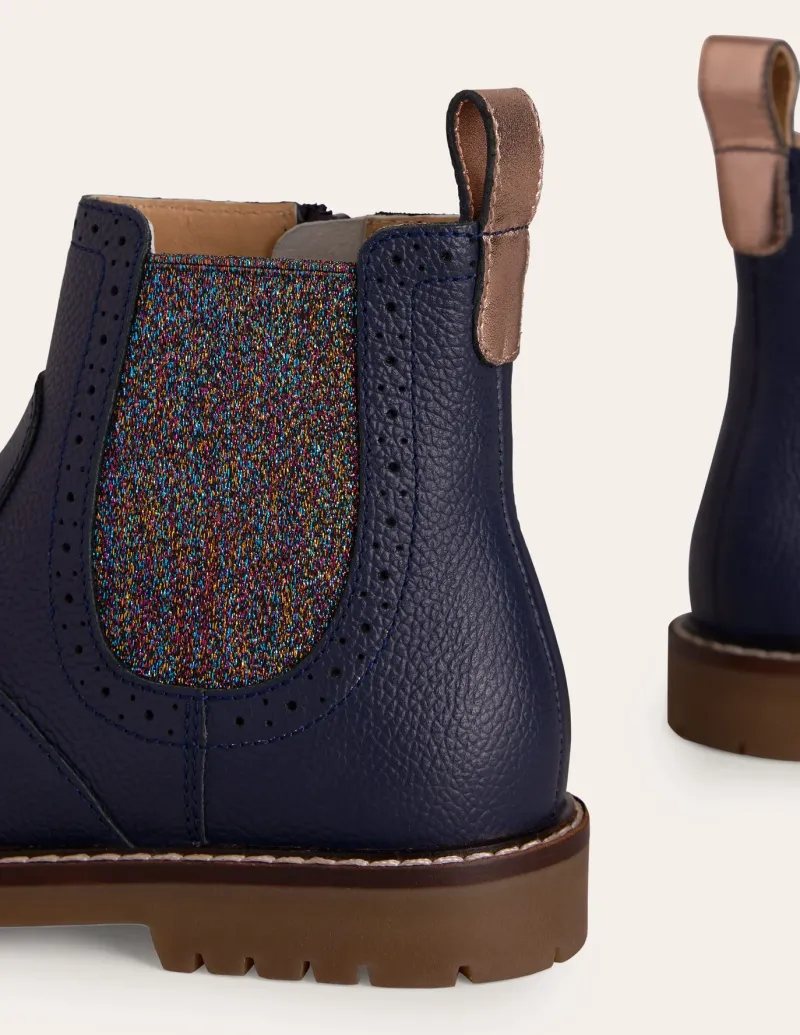 Shoes, Sneakers & Boots-Boden Leather Chelsea Boots-College Navy Floral CollegeNavyFloral