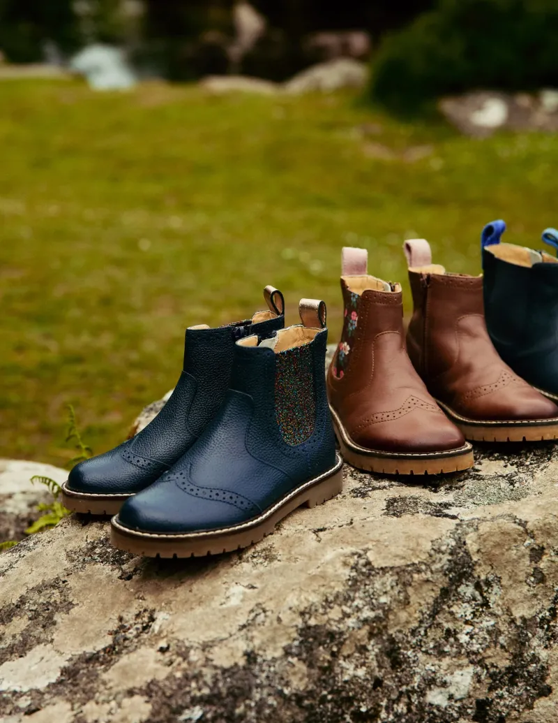 Shoes, Sneakers & Boots-Boden Leather Chelsea Boots-College Navy Floral CollegeNavyFloral