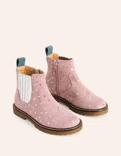 Shoes, Sneakers & Boots-Boden Leather Chelsea Boots-Cosmos Pink Stars CosmosPinkStars
