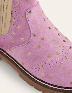 Shoes, Sneakers & Boots-Boden Leather Chelsea Boots-Cosmos Pink Stars CosmosPinkStars