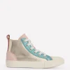 Shoes, Sneakers & Boots-Boden Leather Metallic High Tops-Multi Metallic MultiMetallic