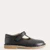 Shoes, Sneakers & Boots-Boden Leather T-bar Flats- Black