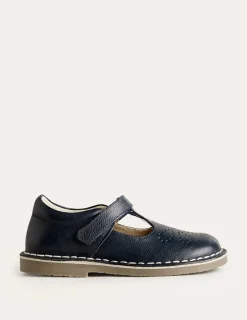 Shoes, Sneakers & Boots-Boden Leather T-bar Flats- Navy