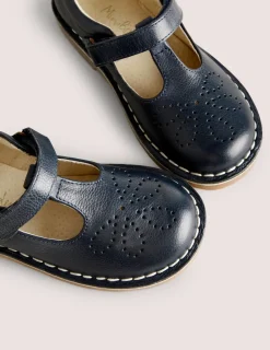 Shoes, Sneakers & Boots-Boden Leather T-bar Flats- Navy