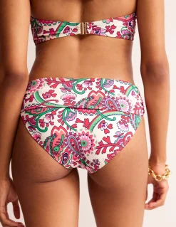 Swimwear-Boden Levanzo Fold Bikini Bottoms-Multi, Fantastical Multi,Fantastical