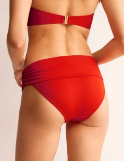 Swimwear-Boden Levanzo Fold Bikini Bottoms- Fiesta