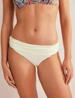 Swimwear-Boden Levanzo Fold Bikini Bottoms- Ivory