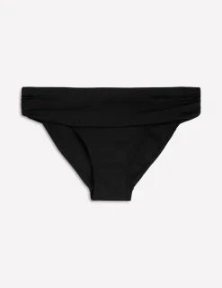 Swimwear-Boden Levanzo Fold Bikini Bottoms- Black