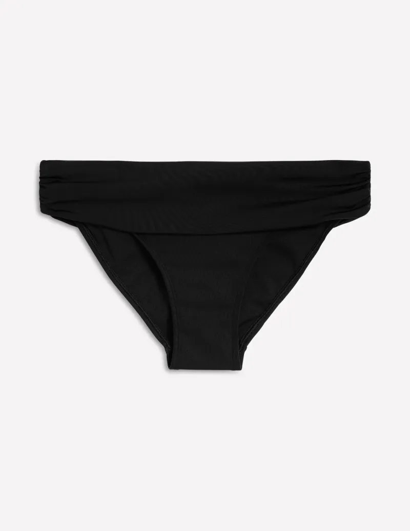 Swimwear-Boden Levanzo Fold Bikini Bottoms- Black