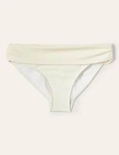 Swimwear-Boden Levanzo Fold Bikini Bottoms- Ivory