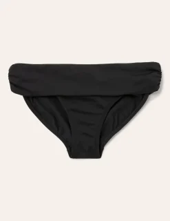Swimwear-Boden Levanzo Fold Bikini Bottoms- Black