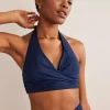 Swimwear-Boden Levanzo Halter Bikini Top-French Navy FrenchNavy