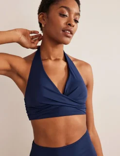 Swimwear-Boden Levanzo Halter Bikini Top-French Navy FrenchNavy