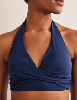 Swimwear-Boden Levanzo Halter Bikini Top-French Navy FrenchNavy