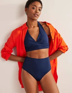 Swimwear-Boden Levanzo Halter Bikini Top-French Navy FrenchNavy
