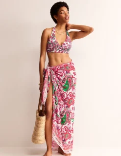 Swimwear-Boden Levanzo Halter Bikini Top-Multi, Fantastical Multi,Fantastical