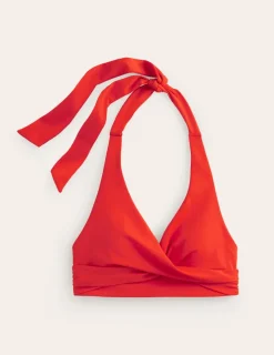 Swimwear-Boden Levanzo Halter Bikini Top- Fiesta