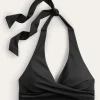 Swimwear-Boden Levanzo Halter Bikini Top- Black