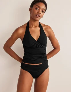 Swimwear-Boden Levanzo Halter Tankini Top- Black