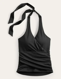 Swimwear-Boden Levanzo Halter Tankini Top- Black