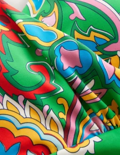 Swimwear-Boden Levanzo Halter Tankini Top-Kelly Green, Paisley Azure KellyGreen,PaisleyAzure