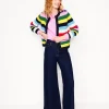 Sweaters & Cardigans-Boden Libby Knitted Jacket-Poppy Red, Blue Multi PoppyRed,BlueMulti