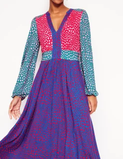 Dresses & Jumpsuits | Midi-Boden Lily Long Sleeve Midi Dress-Multi, Heart Cluster Multi,HeartCluster