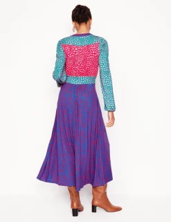 Dresses & Jumpsuits | Midi-Boden Lily Long Sleeve Midi Dress-Multi, Heart Cluster Multi,HeartCluster