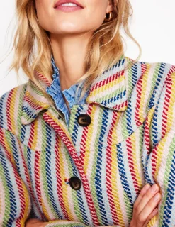 Jackets & Coats-Boden Lincoln Stripe Coat-Rainbow Twill Stripe RainbowTwillStripe