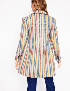 Jackets & Coats-Boden Lincoln Stripe Coat-Rainbow Twill Stripe RainbowTwillStripe
