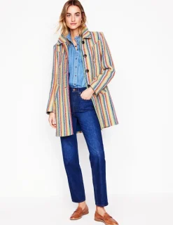 Jackets & Coats-Boden Lincoln Stripe Coat-Rainbow Twill Stripe RainbowTwillStripe