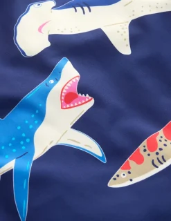 Swimwear & Beachwear-Boden Logo Rash Vest-College Navy Sharks CollegeNavySharks