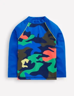 Swimwear & Beachwear-Boden Logo Rash Vest-Multi Rainbow Camo MultiRainbowCamo