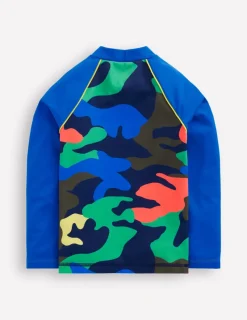 Swimwear & Beachwear-Boden Logo Rash Vest-Multi Rainbow Camo MultiRainbowCamo
