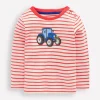 Tops & Bodysuits-Boden Long Sleeve Appliqué T-shirt-Soft Ivory and Jam Red Stripe SoftIvoryandJamRedStripe
