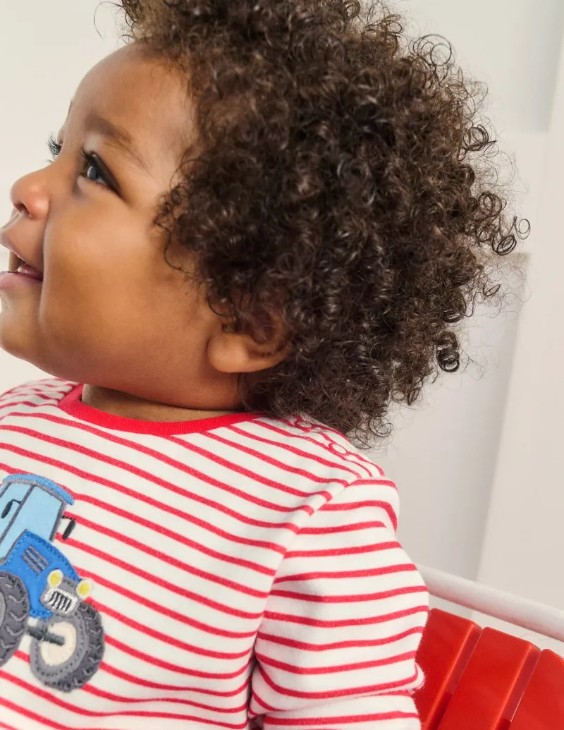 Tops & Bodysuits-Boden Long Sleeve Appliqué T-shirt-Soft Ivory and Jam Red Stripe SoftIvoryandJamRedStripe