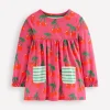 Tops & T-Shirts | Tunics-Boden Long Sleeve Printed Tunic-Sorbet Pink Cherries SorbetPinkCherries