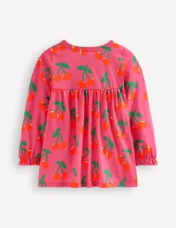 Tops & T-Shirts | Tunics-Boden Long Sleeve Printed Tunic-Sorbet Pink Cherries SorbetPinkCherries