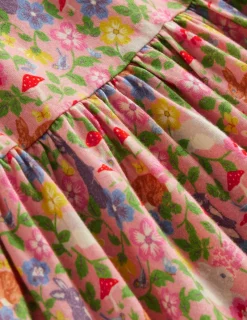 Dresses-Boden Long-Sleeved Fun Jersey Dress-Vintage Pink Bunny Field VintagePinkBunnyField