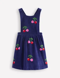 Dresses-Boden Lucilla Pinafore Dress-Starboard Blue Cherries StarboardBlueCherries