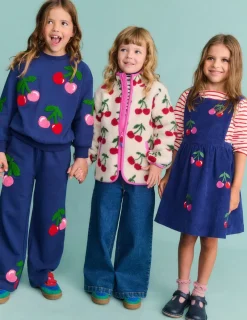 Dresses-Boden Lucilla Pinafore Dress-Starboard Blue Cherries StarboardBlueCherries