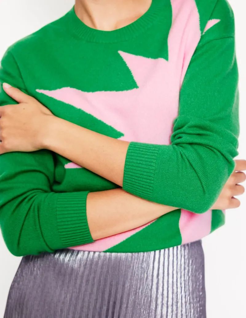 Sweaters & Cardigans-Boden Lydia Cashmere Jumper-Bright Green, Boom BrightGreen,Boom