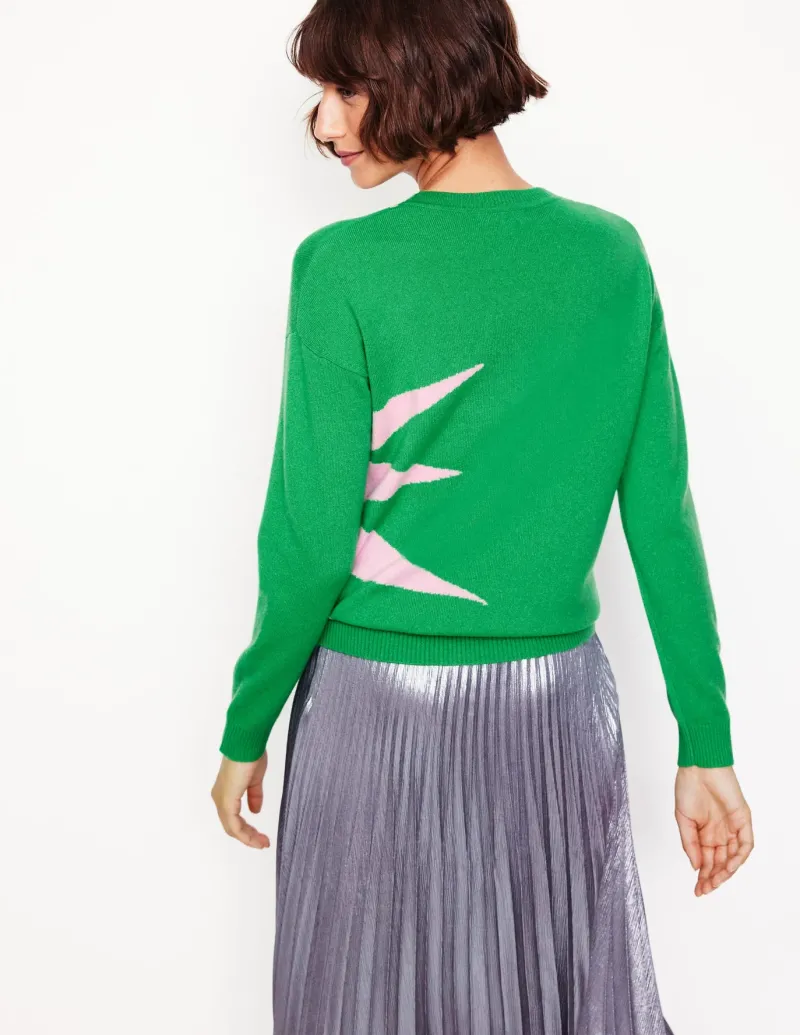 Sweaters & Cardigans-Boden Lydia Cashmere Jumper-Bright Green, Boom BrightGreen,Boom