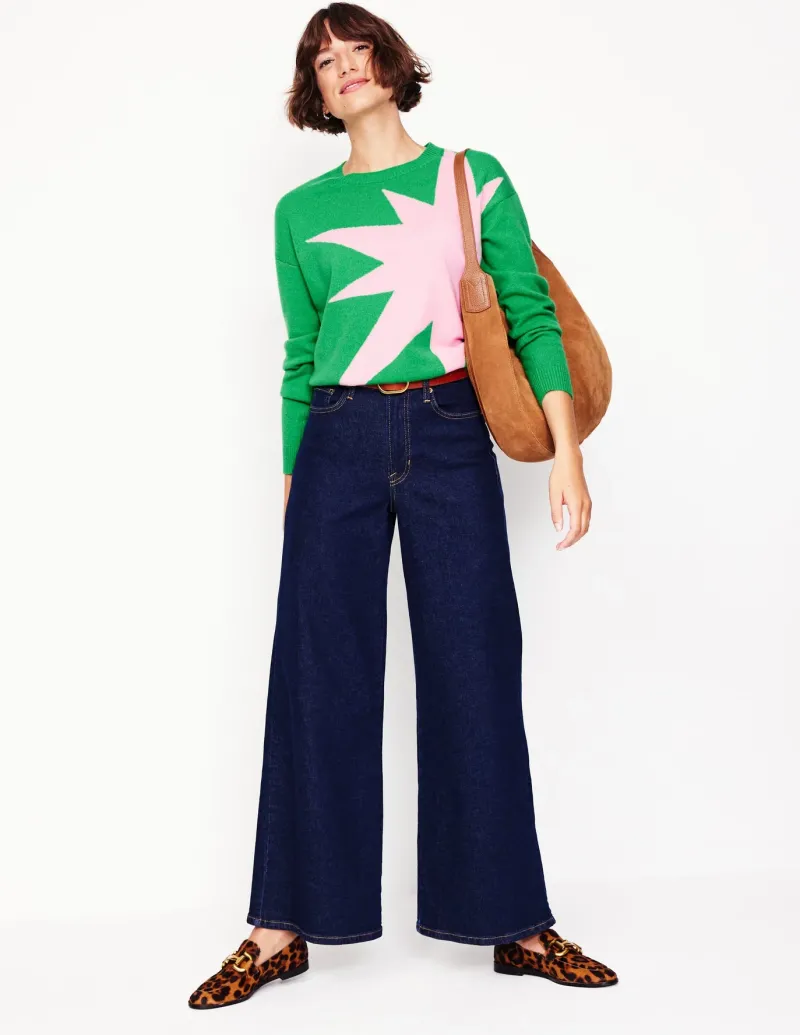 Sweaters & Cardigans-Boden Lydia Cashmere Jumper-Bright Green, Boom BrightGreen,Boom
