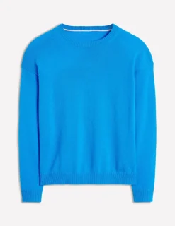 Sweaters & Cardigans-Boden Lydia Cashmere Jumper-Cerulean Blue CeruleanBlue