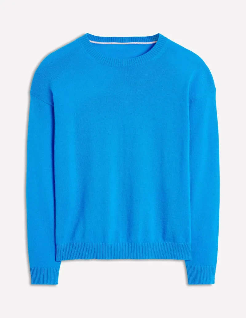 Sweaters & Cardigans-Boden Lydia Cashmere Jumper-Cerulean Blue CeruleanBlue